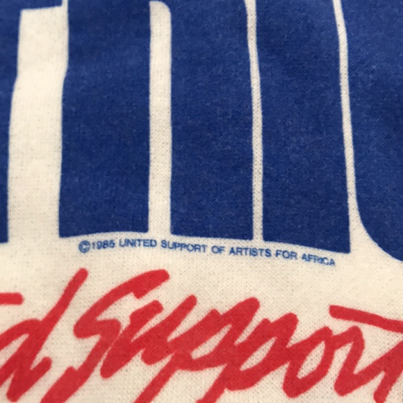 ⚡️FINAL PRICE⚡️ Rare USA for Africa 1985 We Are The World Official Sweater VTG - Picture 6 of 11